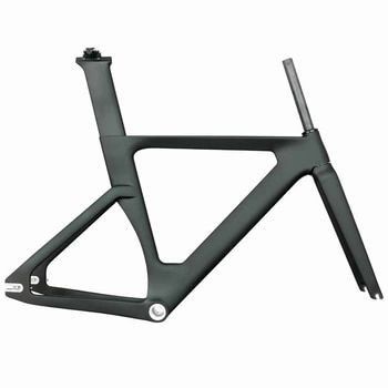 Cornice per biciclette a carbonio a velocità singola BSA Cornice per biciclette stradali a carbonio a velocità singola 700c Cornice per biciclette a marcia fissa rigida