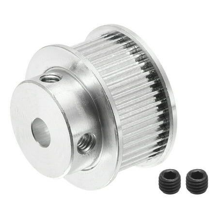 40 denti 5mm timing pulley ruota sincrona argento, per cinture di stampante 3D, macchina CNC