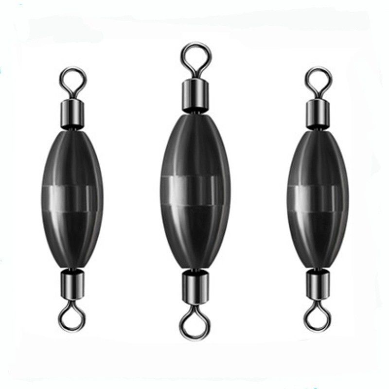 Pesca martello di rame girevole Contrapeso connettore piombo mare acqua dolce roccia galleggiante esca di pesca accessore