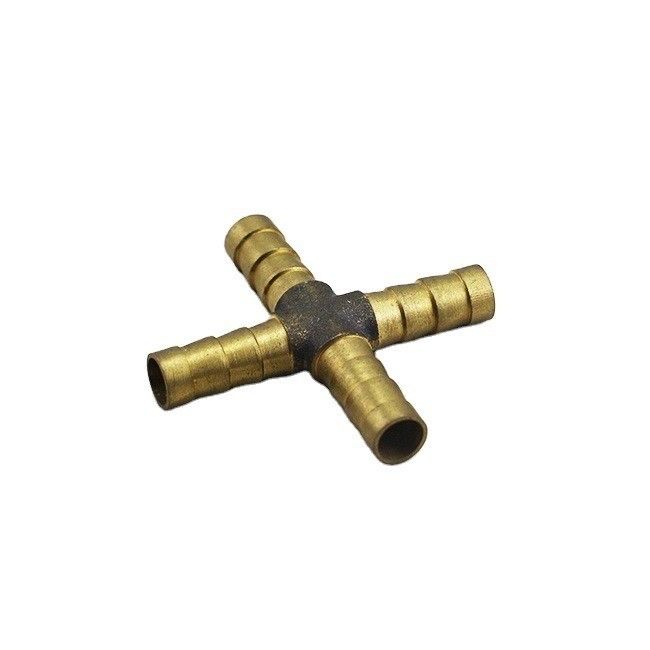 Pneumatico idraulico di ottone maschile femminile croce retta X Y T forma tubo adattatore tubo Barb Fitting