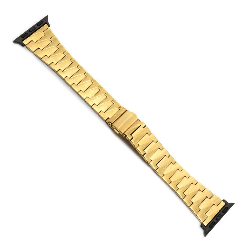 Fabbrica al dettaglio prezzo orologio fascia moda oro 304 in acciaio inossidabile fascia di mela con fibbia a molla