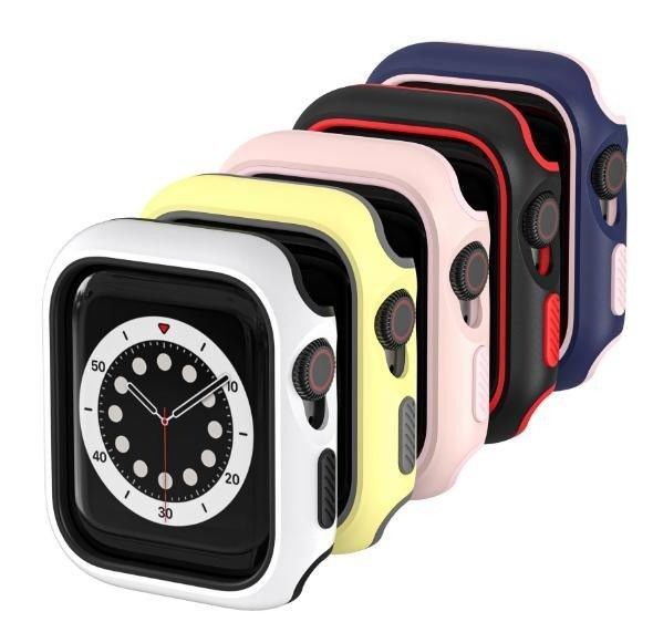 Cassa protettiva a doppio colore resistente alle cadute TPU Protective Smart Watch Case