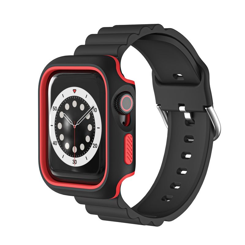 Cassa protettiva a doppio colore resistente alle cadute TPU Protective Smart Watch Case