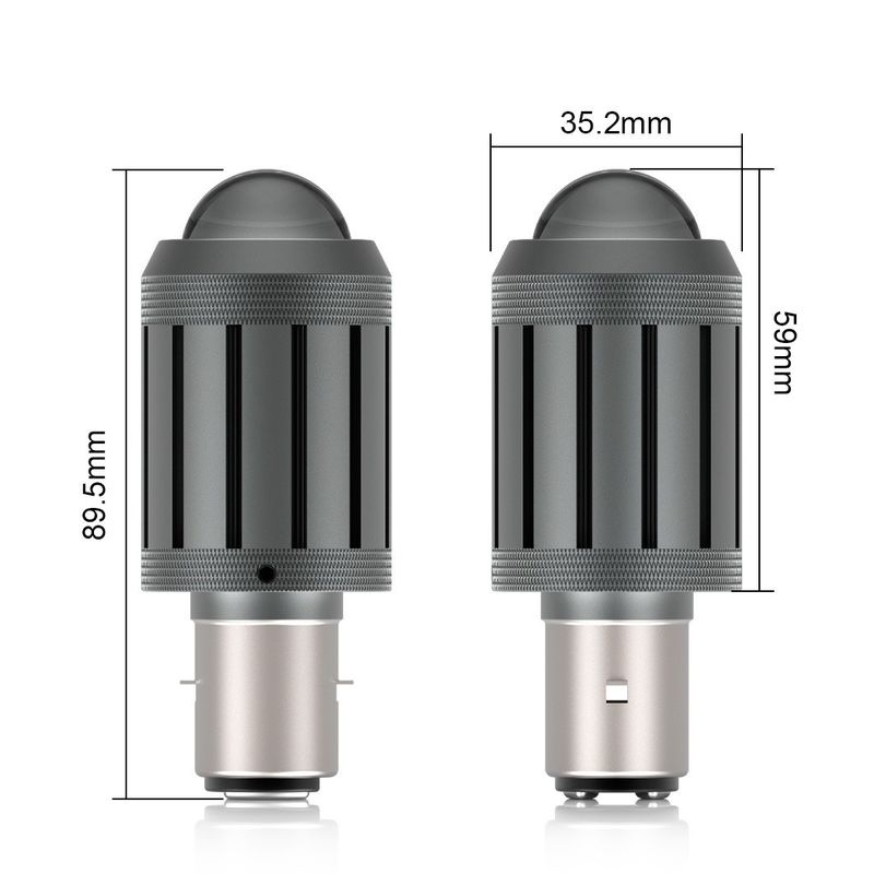 G-View Lampada di testa di moto 12-24V/ Lampade a Led Super Bright White Lampada di testa di moto Accessori per scooter