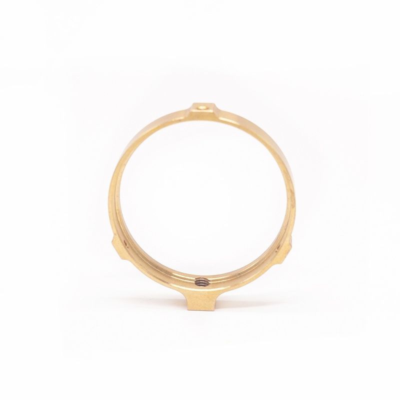 Produttore professionale Anello di ottone CNC personalizzato Strumenti per orologi di precisione OEM Fresatura CNC Anello di ottone a filo femminile