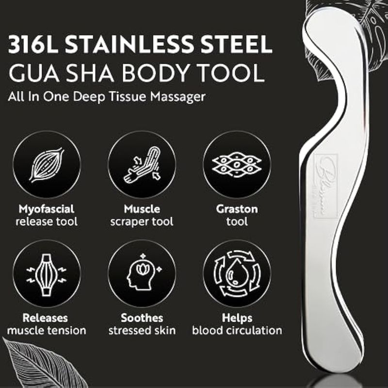 316L Acciaio inossidabile C-Shaped IAS TM Strumento per la prevenzione e il recupero - Graston Massage Blade Made